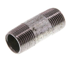 R 3/8'' Zinc plated Steel Double Pipe Nipple 50 Bar DIN 2982 - 40mm [5 Pieces]