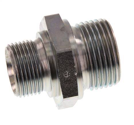 G 1'' x G 3/4'' Verzinkter Stahl Doppelnippel 345 Stange - Hydraulisch