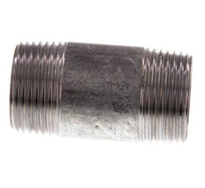 R 1'' Zinc plated Steel Double Pipe Nipple 50 Bar DIN 2982 - 60mm [5 Pieces]