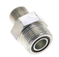 UN 1-3/16''-12 x 1/2'' NPT Verzinkter Stahl Doppelnippel ORFS 400 Bar - Hydraulisch