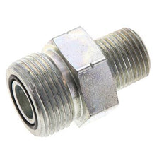 UN 1-3/16''-12 x 1/2'' NPT Verzinkter Stahl Doppelnippel ORFS 400 Bar - Hydraulisch