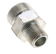 UN 1-3/16''-12 x 1/2'' NPT Verzinkter Stahl Doppelnippel ORFS 400 Bar - Hydraulisch