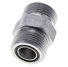 UN 1-3/16''-12 Verzinkter Stahl Doppelnippel ORFS 400 Bar - Hydraulisch