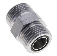 UN 1-3/16''-12 Verzinkter Stahl Doppelnippel ORFS 400 Bar - Hydraulisch