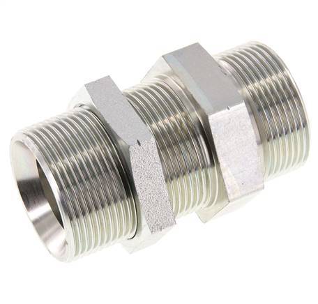 G 1 1/2'' Verzinktes Stahlschott Doppelnippel 190 Bar - Hydraulisch