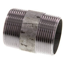 R 1 1/2'' Zinc plated Steel Double Pipe Nipple 50 Bar DIN 2982 - 60mm [2 Pieces]