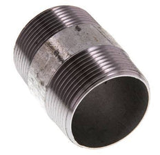 R 1 1/2'' Zinc plated Steel Double Pipe Nipple 50 Bar DIN 2982 - 60mm [2 Pieces]