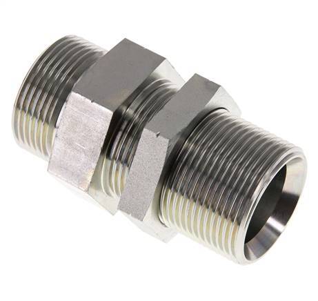 G 1 1/4'' Verzinktes Stahlschott Doppelnippel 190 Bar - Hydraulisch