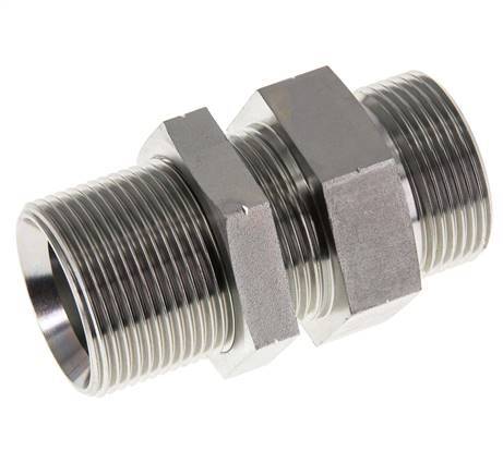 G 1 1/4'' Verzinktes Stahlschott Doppelnippel 190 Bar - Hydraulisch