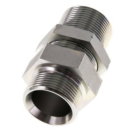 G 1 1/4'' Verzinktes Stahlschott Doppelnippel 190 Bar - Hydraulisch