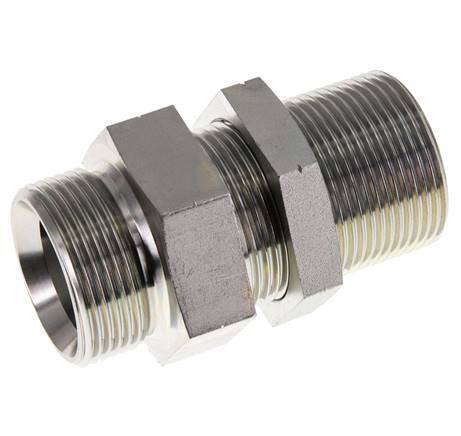 G 1 1/4'' Verzinktes Stahlschott Doppelnippel 190 Bar - Hydraulisch