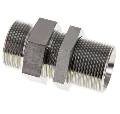 G 1 1/4'' Verzinktes Stahlschott Doppelnippel 190 Bar - Hydraulisch