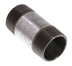 R 1 1/4'' Zinc plated Steel Double Pipe Nipple 50 Bar DIN 2982 - 80mm [2 Pieces]