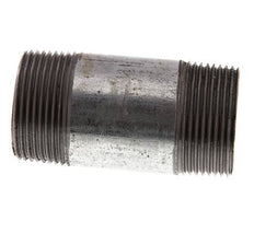 R 1 1/4'' Zinc plated Steel Double Pipe Nipple 50 Bar DIN 2982 - 80mm [2 Pieces]