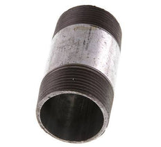 R 1 1/4'' Zinc plated Steel Double Pipe Nipple 50 Bar DIN 2982 - 80mm [2 Pieces]