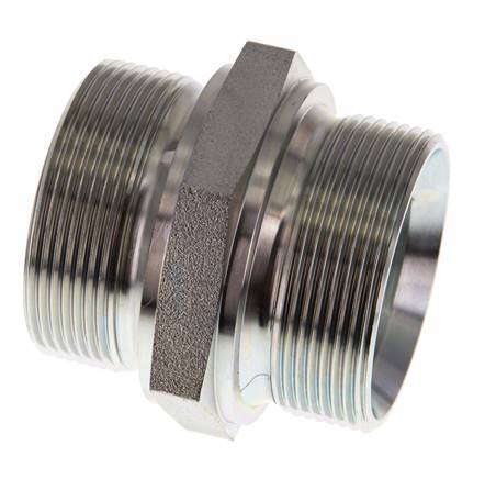 G 2'' Doppelnippel aus verzinktem Stahl 160 bar - Hydraulisch