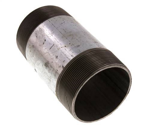 R 3'' Zinc plated Steel Double Pipe Nipple 50 Bar DIN 2982 - 150mm