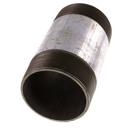 R 3'' Zinc plated Steel Double Pipe Nipple 50 Bar DIN 2982 - 150mm