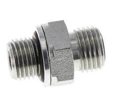 UNF 9/16''-18 x G 1/4'' Verzinkter Stahl Doppelnippel ORFS 630 Bar - Hydraulisch