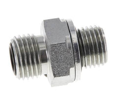 UNF 9/16''-18 x G 1/4'' Verzinkter Stahl Doppelnippel ORFS 630 Bar - Hydraulisch