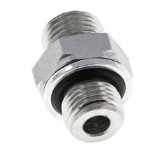 UNF 9/16''-18 x G 1/4'' Verzinkter Stahl Doppelnippel ORFS 630 Bar - Hydraulisch