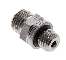 UNF 9/16''-18 x M12x1.5 Verzinkter Stahl Doppelnippel ORFS 630 Bar - Hydraulisch