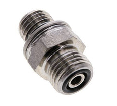 UNF 9/16''-18 x M12x1.5 Verzinkter Stahl Doppelnippel ORFS 630 Bar - Hydraulisch