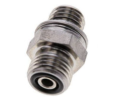 UNF 9/16''-18 x M12x1.5 Verzinkter Stahl Doppelnippel ORFS 630 Bar - Hydraulisch