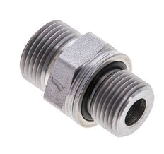 UN 13/16''-16 x M18x1.5 Verzinkter Stahl Doppelnippel ORFS 630 Bar - Hydraulisch