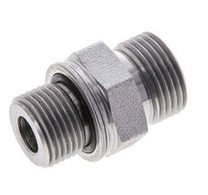 UN 13/16''-16 x M18x1.5 Verzinkter Stahl Doppelnippel ORFS 630 Bar - Hydraulisch