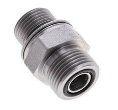 UN 13/16''-16 x M18x1.5 Verzinkter Stahl Doppelnippel ORFS 630 Bar - Hydraulisch