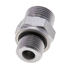 UN 13/16''-16 x M18x1.5 Verzinkter Stahl Doppelnippel ORFS 630 Bar - Hydraulisch