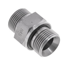 UNS 1''-14 x G 3/4'' Verzinkter Stahl Doppelnippel ORFS 400 Bar - Hydraulisch