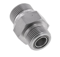 UNS 1''-14 x G 3/4'' Verzinkter Stahl Doppelnippel ORFS 400 Bar - Hydraulisch