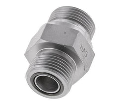 UNS 1''-14 x G 3/4'' Verzinkter Stahl Doppelnippel ORFS 400 Bar - Hydraulisch