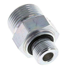 UNS 1''-14 x G 3/8'' Zinc plated Steel Double Nipple ORFS 400 Bar - Hydraulic