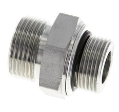 UN 1-3/16''-12 x G 3/4'' Zinc plated Steel Double Nipple ORFS 400 Bar - Hydraulic