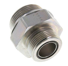 UN 1-7/16''-12 x G 1 1/4'' Verzinkter Stahl Doppelnippel ORFS 250 Bar - Hydraulisch