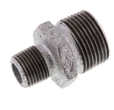 R 1'' x R 1/2'' Zinc plated Cast iron Double Nipple 25 Bar [2 Pieces]