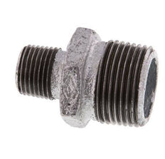 R 1'' x R 1/2'' Zinc plated Cast iron Double Nipple 25 Bar [2 Pieces]