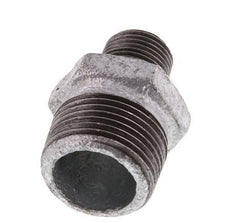 R 1'' x R 1/2'' Zinc plated Cast iron Double Nipple 25 Bar [2 Pieces]