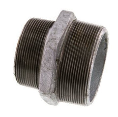 R 3'' x R 2 1/2'' Zinc plated Cast iron Double Nipple 25 Bar