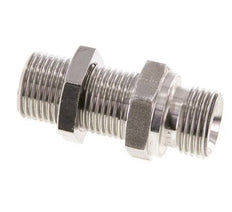 G 1/2'' Edelstahl Bulkhead Doppelnippel 350 Bar - Hydraulisch