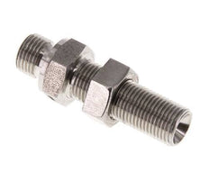 G 1/8'' Stainless steel Bulkhead Double nipple 475 Bar - Hydraulic