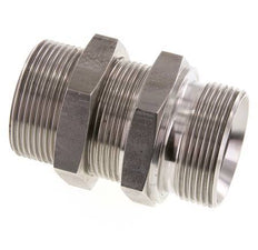 G 1 1/2'' Edelstahl Schottwand Doppelnippel 190 Bar - Hydraulisch