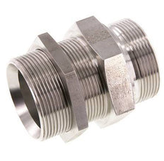 G 2'' Edelstahl Schottwand Doppelnippel 175 Bar - Hydraulisch