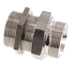 G 2'' Edelstahl Schottwand Doppelnippel 175 Bar - Hydraulisch