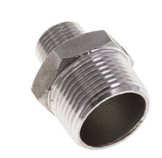 1/2'' NPT x 1'' NPT Edelstahl-Doppelnippel 16 bar