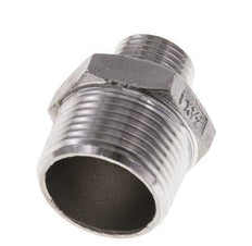 1/2'' NPT x 1'' NPT Edelstahl-Doppelnippel 16 bar