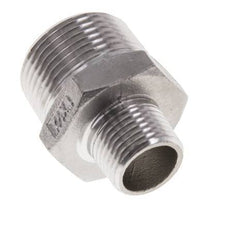 1/2'' NPT x 1'' NPT Edelstahl-Doppelnippel 16 bar